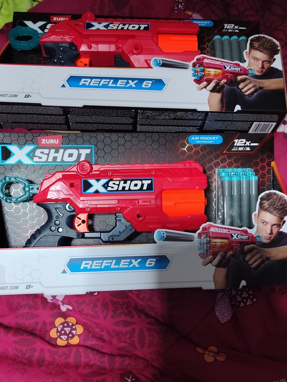 ZURU X-Shot Reflex 6 Red Foam Dart Blaster